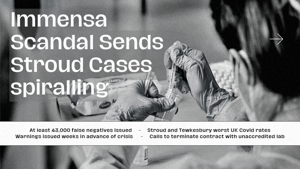 Scandal over COVID testing failure grows as Stroud rates spiralling