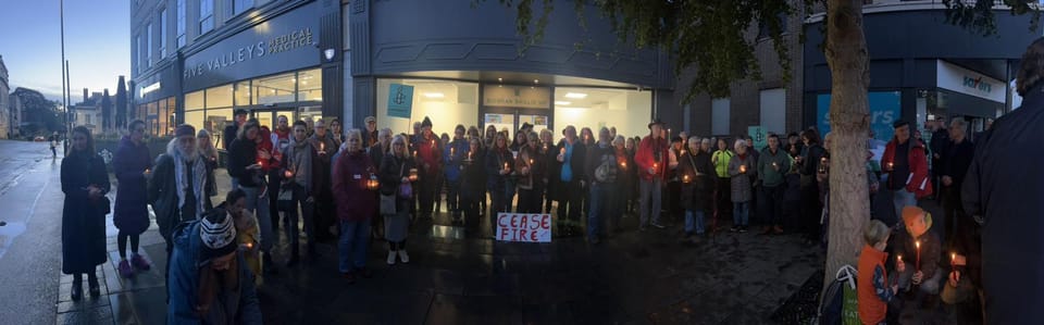 Silent Vigil outside MPs Office